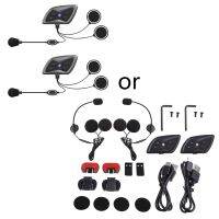 T6บวกหูฟังอินเตอร์โฟนมอเตอร์ไซด์ BT5.1หูฟังสำหรับติดหมวกกันน็อคจักรยานยนต์รองรับหลายคนอินเตอร์คอมแบบเรียลไทม์สำหรับผู้ขับขี่