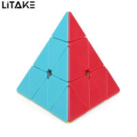 Plastic S2 Pyramid Speed Cube 3x3x3 Triangle Cube Puzzle Magic Cube Puzzle Toy