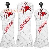 ▧ Spider Golf Club Head Covers for ฝาครอบไดรเวอร์ ฝาครอบแฟร์เวย์ ฝาครอบไฮบริด Blade Putter Covers PU Leather Headcover