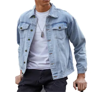 Autumn Denim Jacket Men Casual Cotton Jeans