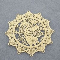 【CW】❈♟  Doily Cotton Table Mug 12cm Crochet Placemat Round Wedding Cup Dish Coaster Item