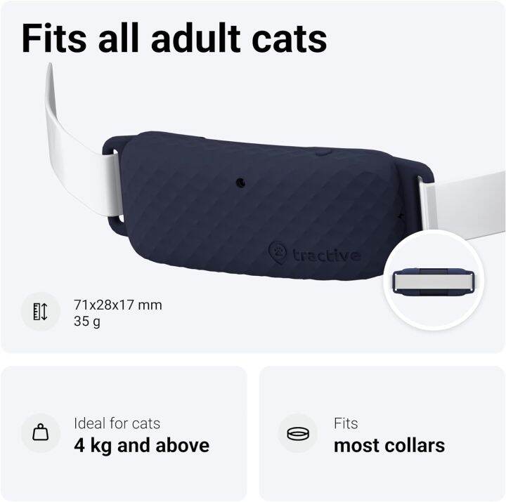 Tractive GPS CAT 4 (2022). GPS Tracker für Katzen mit LIVE Tracking