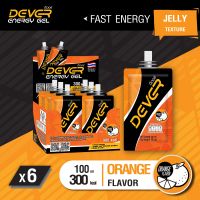 DEVER gel (vital energy) เกลือแร่ สำหรับนักวิ่ง เยลลี่วิ่ง เยลลี่ให้พลังงาน เจลให้พลังงาน เครื่องดื่มสำหรับนักกีฬา ดีเวอร์เจล &amp;gt; 100 ML ส้ม 6 ซอง