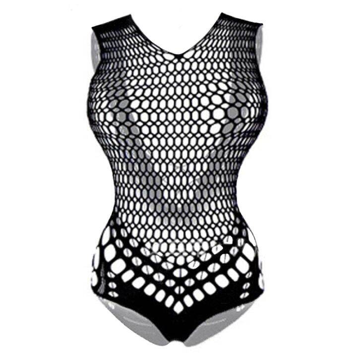 top-selling-woman-cropped-hollow-out-fishnet-seamless-camisoles-nightwear