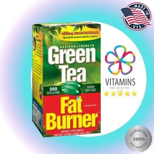 Fat Burner Green Tea Liquid Soft Gels Reviews Green Tea Fat Burner 400mg Concentrated EGCG 200 Liquid Softgels