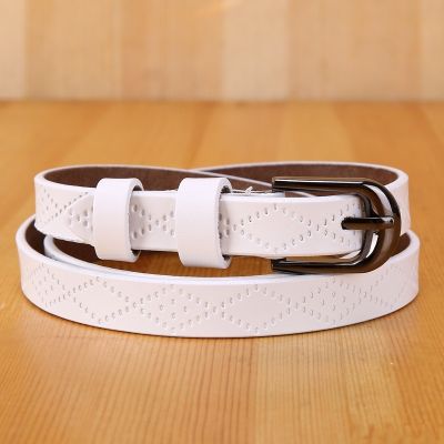 New Style Korean Version Vintage Fashion Ladies Genuine Leather Belt Thin Cowhide Versatile Womens Ready Stock