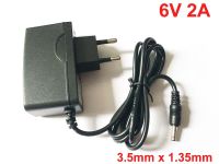 1PCS IC 6V 2A High quality AC 100V-240V Converter IC power Adapter DC 6V 2A 2000mA 12W Power Supply EU Plug DC 3.5mm x 1.35mm