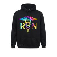 Lovely RN Registered Nurse Tie Dye Long Sleeve Shirt Hot Sale Printing Hoodies Long Sleeve Sweatshirts For Male Gift Sportswears