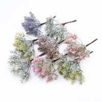 [ดอกไม้ประดิษฐ์ร้อน688] Plantas Artificales Para Decoración Hogar Flores Decorativas Para Álbum De Recortes Accesorios Nupciales De Boda Y Navidación 6 Unidades