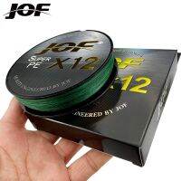 JOF Fishing Line 500M 300M 100M 12 Strands 0.147-0.40mm Strong Durable Braid PE Line 25 To 92LB For Saltwater Freshwater Fishing Lines