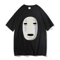 Mens Large T-shirt Japanese Anime No Face Man Graphic Tshirt Men Oversized Manga 90S T Mens Cotton Tshirts Short