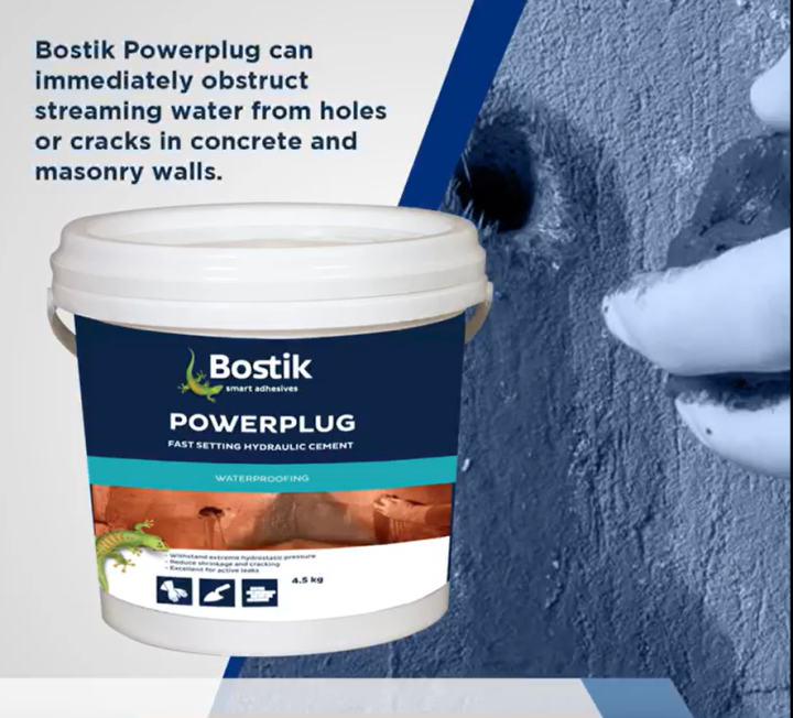 Bostik Powerplug Fast Setting Hydraulic Cement Waterproofing Gallon