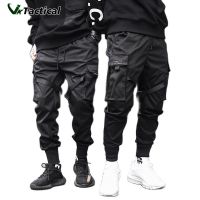 New Hip Hop Boy Multi-pocket Elastic Waist Harem Pants Men Streetwear Punk Casual Trousers Joggers Male Ankle-length Mens Pants