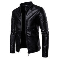 Fashion model shop 2023 Men Leather Jacket Autumn Winter Fashion Motorcycle Style Male Business Casual Coat Western Mens Jackets