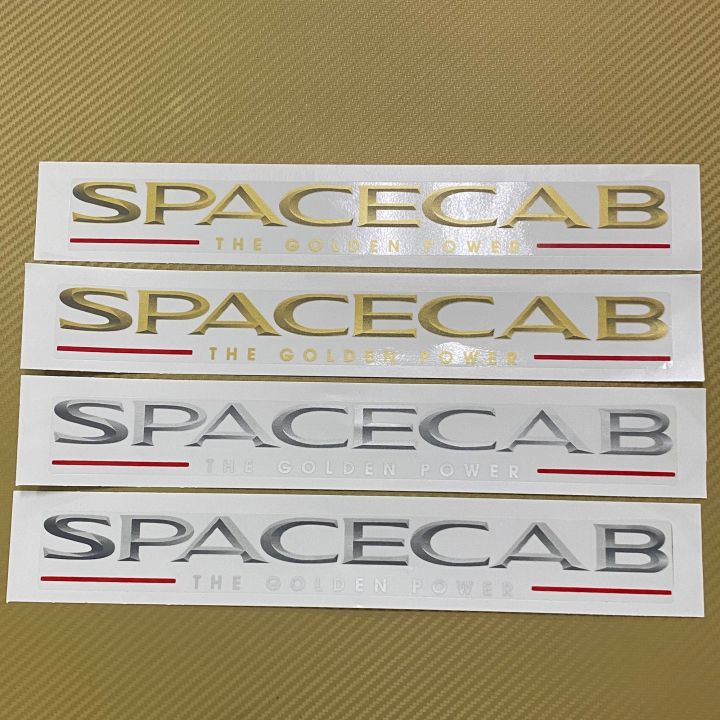 สติ๊กเกอร์-spacecab-the-golden-power-ติดกระจกแคป-isuzu-ดราก้อน-มีสองสี-สีบอรน-สีทอง-ราคาต่อคู่-มี-2-ชิ้น-ระบุ-สี-ในแซทครับ