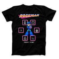 เสื้อยืด พิมพ์ลาย Blast The 6 Rockman Video Games Mega Man Jump สําหรับผู้ชาย