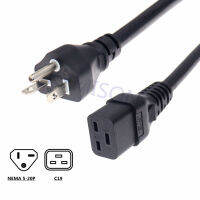 【2023】us NEMA 5-20P ถึง IEC C19 SJT สายไฟ20A 125V American Heavy-Duty คอมพิวเตอร์สายต่อ12AWG สายไฟ1.8m (6FT)