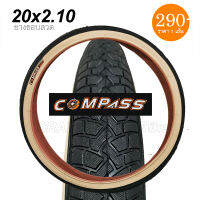 ยางนอกจักรยาน COMPASS 20x2.10 ขอบลวด แก้มสีครีม แก้มแก้ว สวยๆ ยางสดๆใหม่ๆกันเลย คุณภาพดี ในราคาย่อมเยาว์ ??