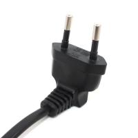 New European EU 2 Prong Bend Angle Male to Female Power Extension Cord Cable for PC Computer PDU UPS 0.3M0.6M