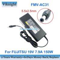 อะแดปเตอร์ไฟ19V 7.9A 150W FMV-AC31CP191090-01สำหรับโน๊ตบุ๊กฟูจิตสึ N6010 N5010 N6400 P3110 P3010 K470P K580P Charger Laptop รับประกันสองปี