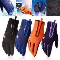 1 Pair Adjustable Touch Screen Ski Gloves Mens Women Sports Riding Gloves Mitten