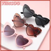 TIINSOO เครื่องประดับสำหรับผู้หญิง Clout Goggle ผู้หญิง แว่นกันแดดวินเทจ แว่นตา แว่นกันแดดรูปหัวใจ ป้องกัน UV400