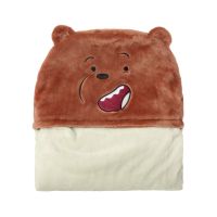 มาใหม่!! ผ้าห่ม ผ้าห่มคลุมตัว ผ้าห่มมีหมวก ผ้าคลุมกันหนาว We Bare Bears Collections 4.0 Throw Blanket มี 3 ลาย ice bear, Panda, Grizly