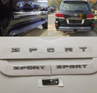 ชุด 4 ชิ้น โลโก้ แต่ง สปอร์ต เพจ เล็คซัส ติดด้านหลัง และ ข้าง Lexus LX570 S Fender Trunk sport letter logo emblem