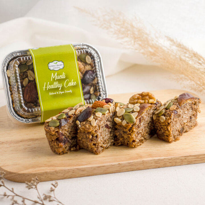เค้กคลีนสุขภาพ มูสลี่(Muesli Healthy Cake) ขนาด 140 g. Lazada.co.th