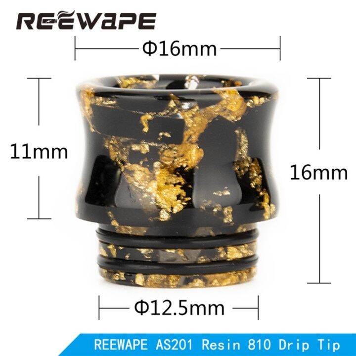 READY STOCK 810 Resin Drip Tip for Aspire cloudflask Smoant Ladon AIO