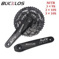 BUCKLOS ข้อเหวี่ยง MTB 2*10S 3*10S 3*9S ชุดข้อเหวี่ยงจักรยาน104BCD 64BCD เฟืองจักรยาน170มม. ข้อเหวี่ยง9/10ชุดข้อเหวี่ยงความเร็วจักรยาน