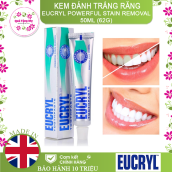 Kem đánh trắng răng Eucryl - Eucryl Powerful Stain Removal 50ml