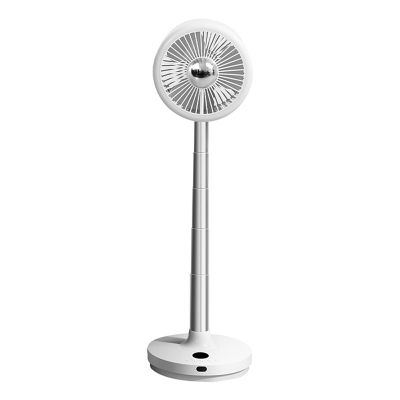 Folding Retractable Floor Fan USB Desk Remote Control Fan Rechargeable Adjustable Vertical Fans for Office Home