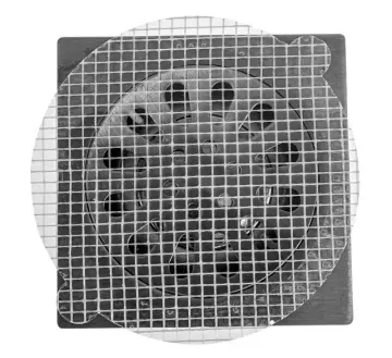25PCS Shower Drain Hair Catcher Round Square Dog Hair Catcher Cover for  Showers Bathtubs Mesh Stickers