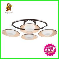 ไฟถาด CST 89308-4 แก้ว/อะคริลิค/สีขาว/สีน้ำตาล 4หัวCEILING LIGHT CST 89308-4 WHITE/BROWN/4LIGHT **พลาดไม่ได้แล้วจ้ะแม่**