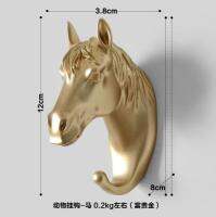 Creative Animal Wall Hook Hanger Hook Rhinoceros Deer Horse Goat Decorative Creative Resin Bathroom housekeeper on therack