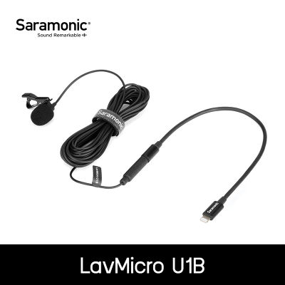 Saramonic ไมโครโฟนหนีบปกเสื้อ LavMicro U1B หัว Lightning สำหรับอุปกรณ์ iOS สายยาว 6 เมตร