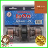 ลูกบิดทั่วไป ISON 8003 AC หัวมะยม สีทองแดงรมดำISON 8003 AC ANTIQUE COPPER ENTRANCE KNOB **บริการเก็บเงินปลายทาง**