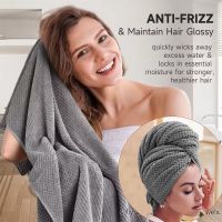 【DT】hot！ 1/2PCS Quick-Dry Hair Cap Microfiber Super Absorption Turban Oversized Drying