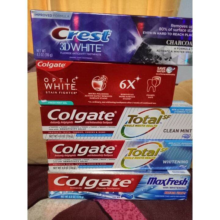 Colgate and Crest Toothpaste Lazada PH