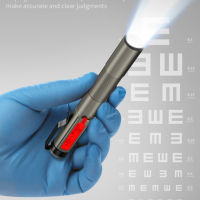 Emergency LED Flashlight Type-C Charging Han Pen Light Torch Clip Pocket Lamp for Dentist Nurse First Aid Work Lighting