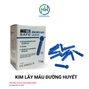 Hộp 100 Kim chích máu đường huyết Medisafe