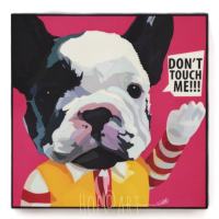 Dog Ronald McDonald หมา แมคโดนัลด์ รูปภาพ​ติด​ผนัง​ pop art พร้อมกรอบและที่แขวน สุนัข สัตว์เลี้ยง แต่งบ้าน ของขวัญ กรอบรูป รูปภาพ