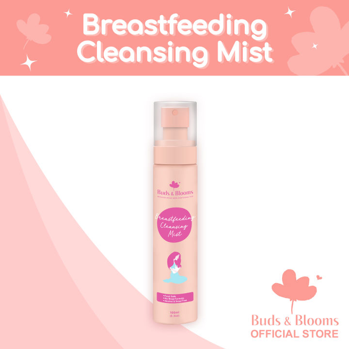 BUDS & BLOOMS Breastfeeding Cleansing Mist Spray 100ml – Tiny Buds Baby  Naturals