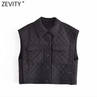 Zevity แจ็คเก็ตวินเทจของผู้ชาย,เสื้อแจ็คเก็ตเสื้อกันหนาวมีฮู๊ดแขนกุดมีกระดุมด้านข้างกระเป๋าแบบปะติดวินเทจ CT742เสื้อกั๊กลำลอง