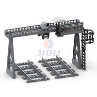 ร้อนรถไฟโอเวอร์โหลดเครนรุ่นชุดอาคารบล็อก Gantry Crane เข้ากันได้53401 Track Parts City Train MOC อิฐของเล่นเด็ก Gift