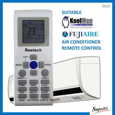 Koolman Replacement For Koolman Fujiaire Air Cond Aircond Air Conditioner Remote Contro 002E