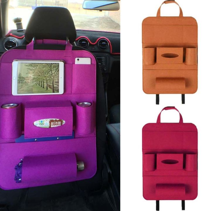 CHUAN Universal Multicolor Hanging Bag Multi-Pocket Travel Storage Bag Car  Seat Holder Bag Car Storage Organizer Car Seat Storage Bag Car Back Seat  Organizer