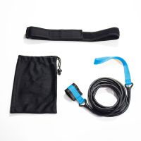 4m 3m 2m Latex Rubber Swim Resistance Band Swimming Bungee Cord With Belt Exercise Bands