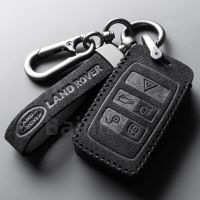 ALCANTARA Suede Leather Car Remote Key Case Cover For Land Rover LR4 Range Rover Sport Evoque Freelander 2 Keychain Accessories